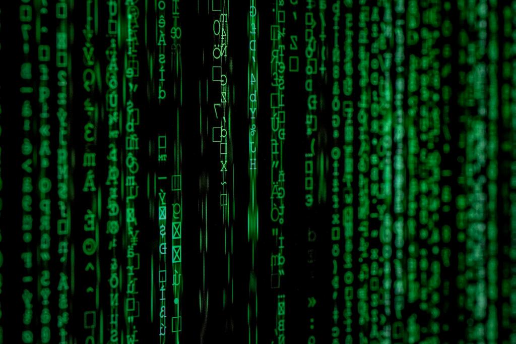 DNA helix structure containing digital binary data sequences